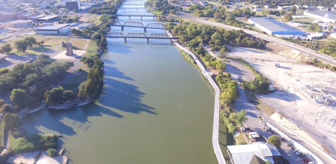 Waco Riverwalk Aerial
